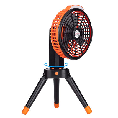 Portable Camping Fan With LED Lantern