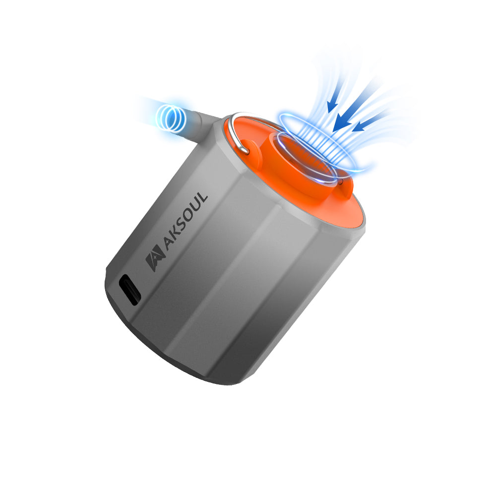 JUQUMTY Portable Rechargeable Air Pump - High Speed Inflate/Deflate For Pool Floats, Air Mattresses, Vacuum Bags (USB-C) - View #2