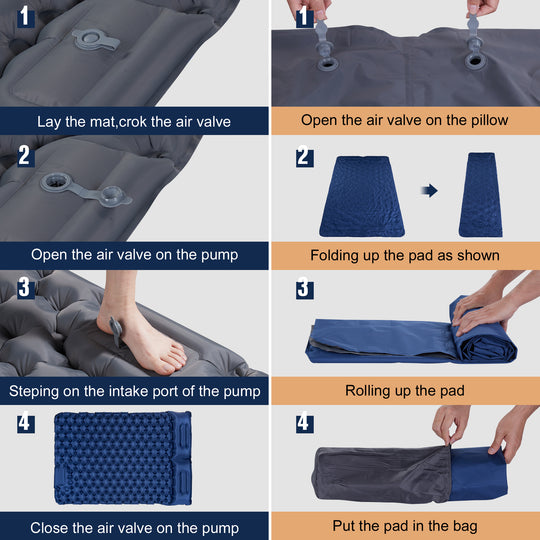 FLEXTAILGEAR Inflatable Sleeping Pad with 5R Value - Ultralight 2.8